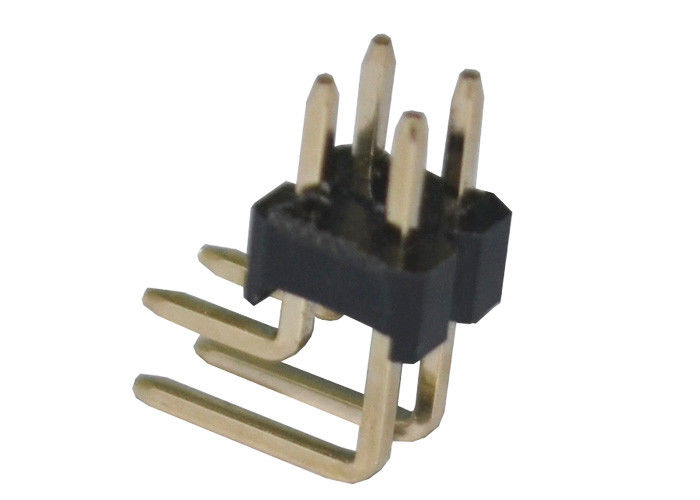 Διπλός συνδετήρας 2.54mm X 2.5mm επιγραφών καρφιτσών υπόλοιπου κόσμου σωστής γωνίας αντίσταση μόνωσης