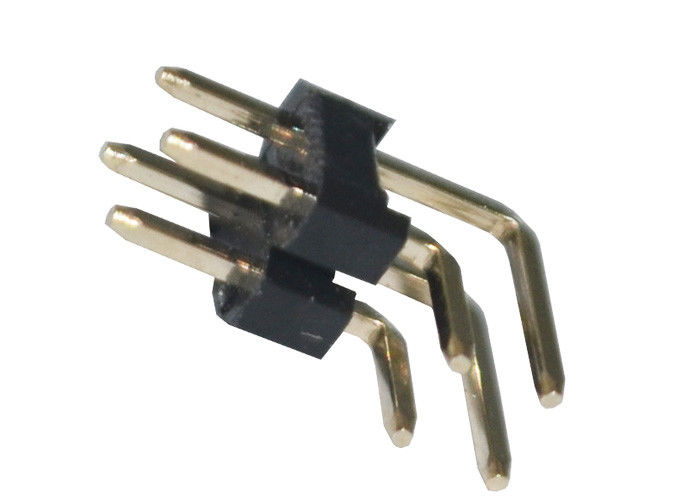 Διπλός συνδετήρας 2.54mm X 2.5mm επιγραφών καρφιτσών υπόλοιπου κόσμου σωστής γωνίας αντίσταση μόνωσης