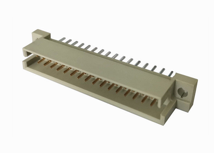 Ευθύ DIN 41612 αρσενική επιγραφή PCB συνδετήρων χρυσός/κασσίτερος 180 βαθμού πέρα από το νικέλιο