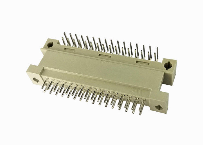 Ευθύ DIN 41612 αρσενική επιγραφή PCB συνδετήρων χρυσός/κασσίτερος 180 βαθμού πέρα από το νικέλιο