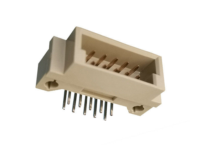 Θηλυκή ευθεία επιγραφή DIN 41612 καρφιτσών 2x5 διπλός υπόλοιπος κόσμος 180 Degre για τον πίνακα PCB