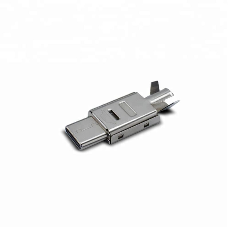 Αρσενικά 24 καρφώνουν το χαλκό συνδετήρων USB Γ με τη χρέωση της λειτουργίας 100% πλήρης δοκιμή