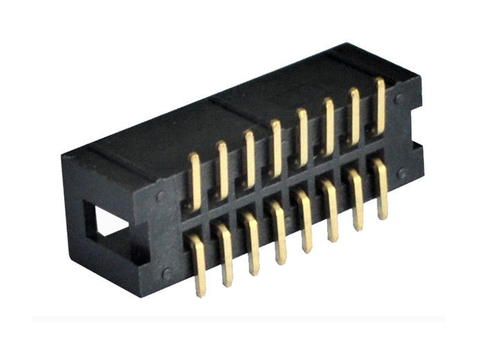 Αρσενικός συνδετήρας 2.54mm τύπος PBT πισσών SMT/υλικό επιγραφών παραθύρων μονωτών PA6T