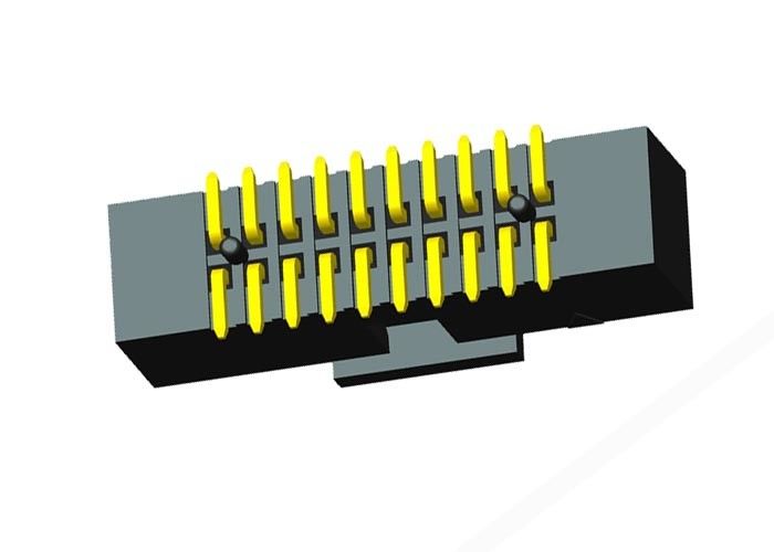 Συνδετήρας 1.27mm επιγραφών παραθύρων τύπων SMT ΚΑΠ χρυσή επένδυση επαφών λάμψης πισσών