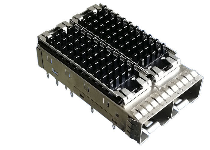 Heatsink 2 συνδετήρας κλουβιών μετάλλων SFP λιμένων κατάλληλη καρφίτσα Τύπου 3,05 χιλ.