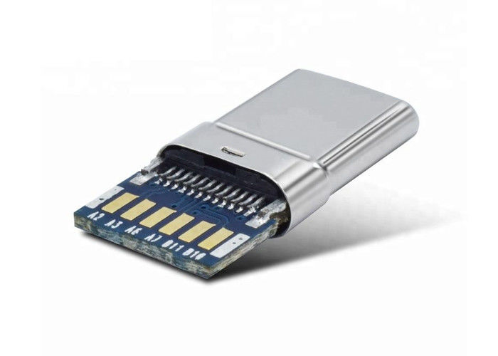 Συνδετήρας 3.1/3.0/2.0 USB Γ η σαφής Shell με τον αρσενικό συνδετήρα PCB